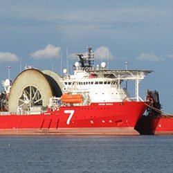 Cable laying vessels